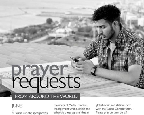 Prayer Calendar, June - November 2024